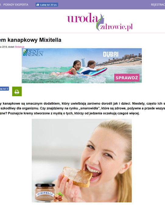 Krem kanapkowy Mixitella