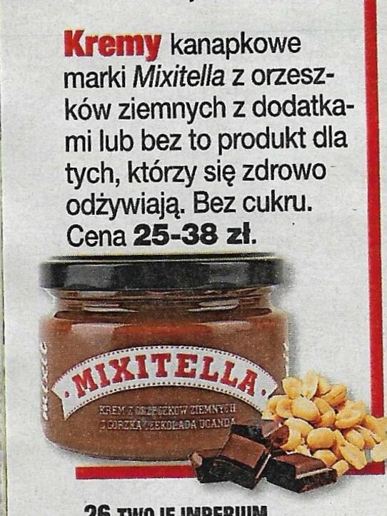 Kremy kanapkowe Mixitella