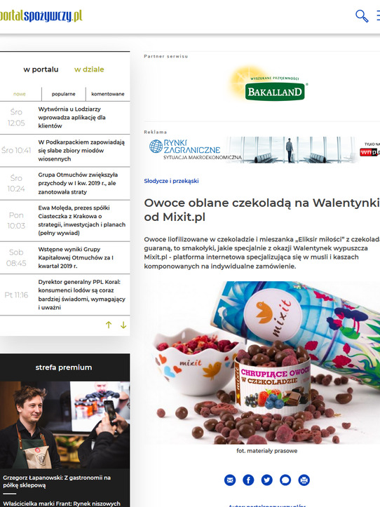 Owoce oblane czekoladą