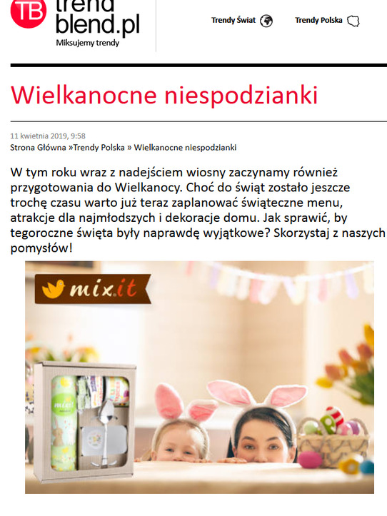 Przygotowania do Wielkanocy z Mixit