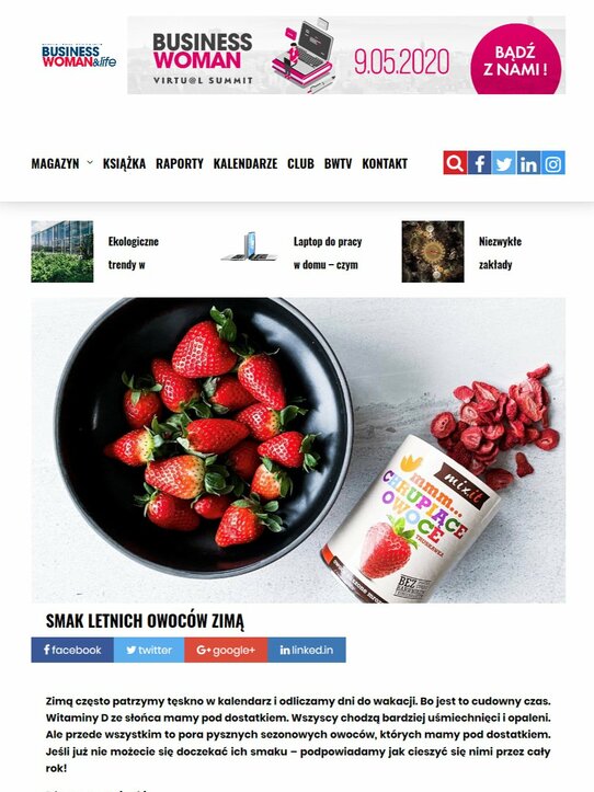 Smak letnich owoców w zimie