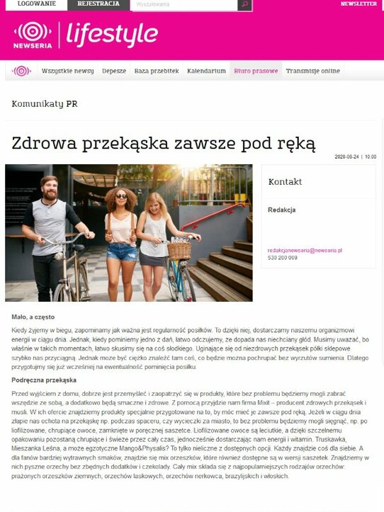 Zdrowa przekąska zawsze pod ręką