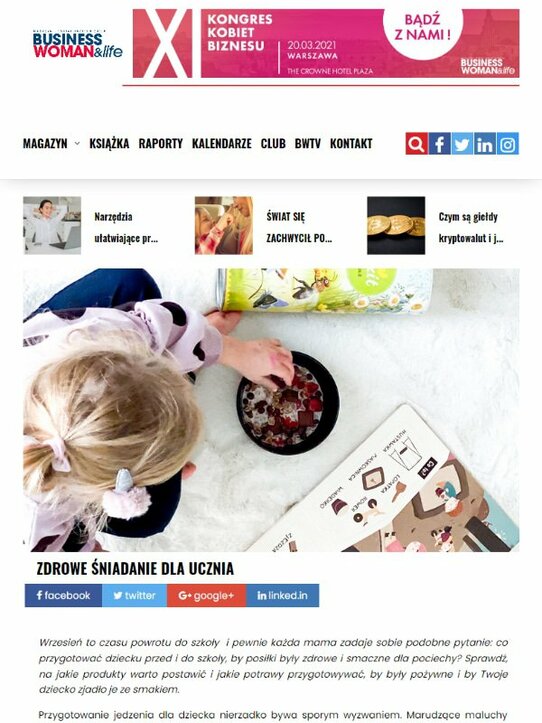 Zdrowe śniadanie dla ucznia