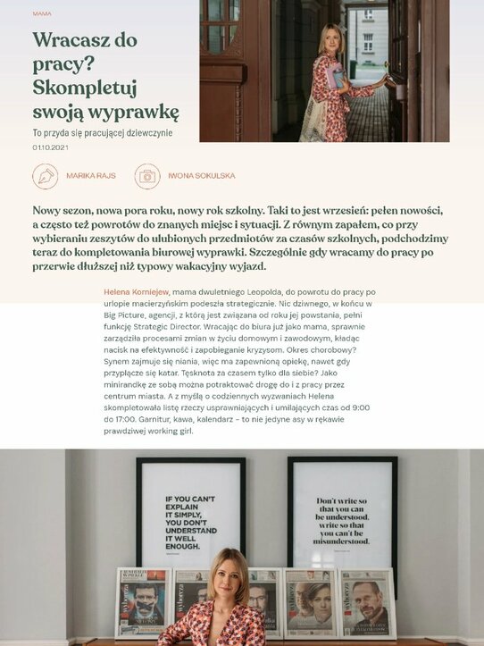 Wracasz do pracy? Skompletuj swoją wyprawkę