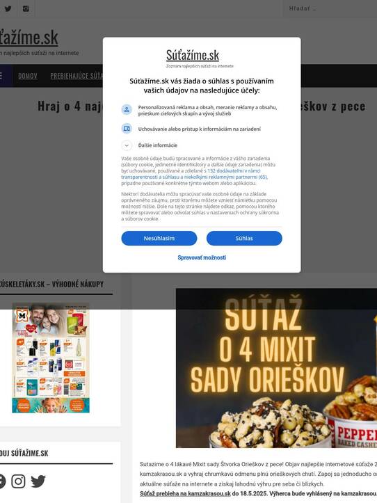 Hraj o 4 najobľúbenejšie Mixit sady Štvorka Orieškov z pece