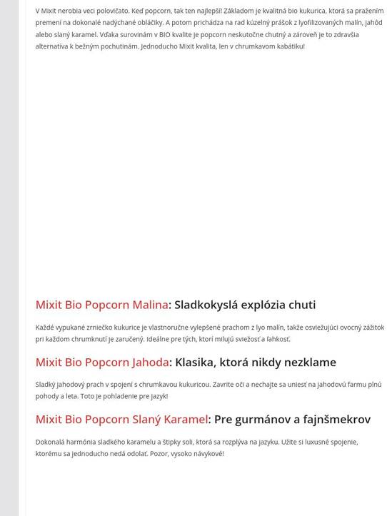Mixit rozširuje repertoár. Prichádza popcornová revolúcia, na ktorej si pochutíte!