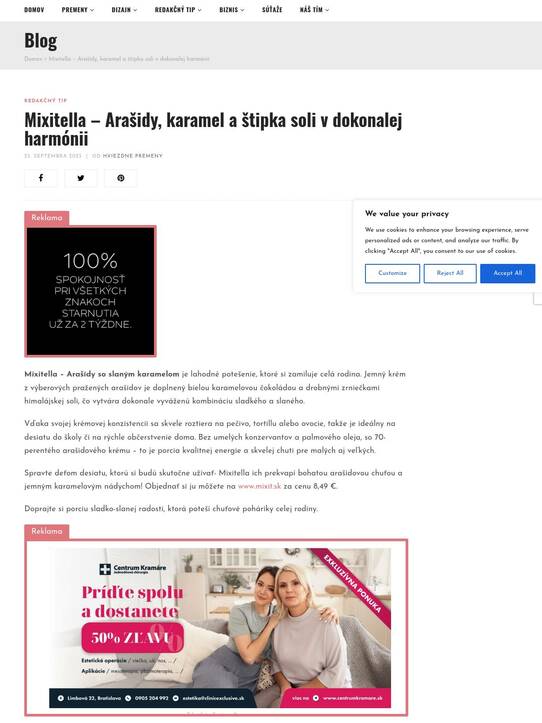 Mixitella – Arašidy, karamel a štipka soli v dokonalej harmónii