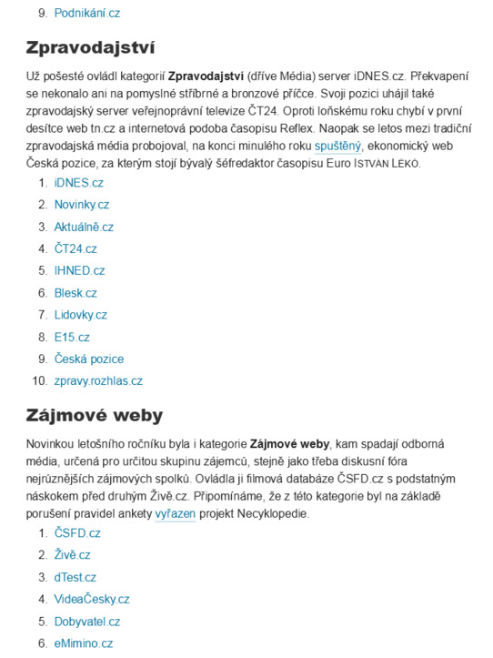 Lupa.cz 23. 11. 2011