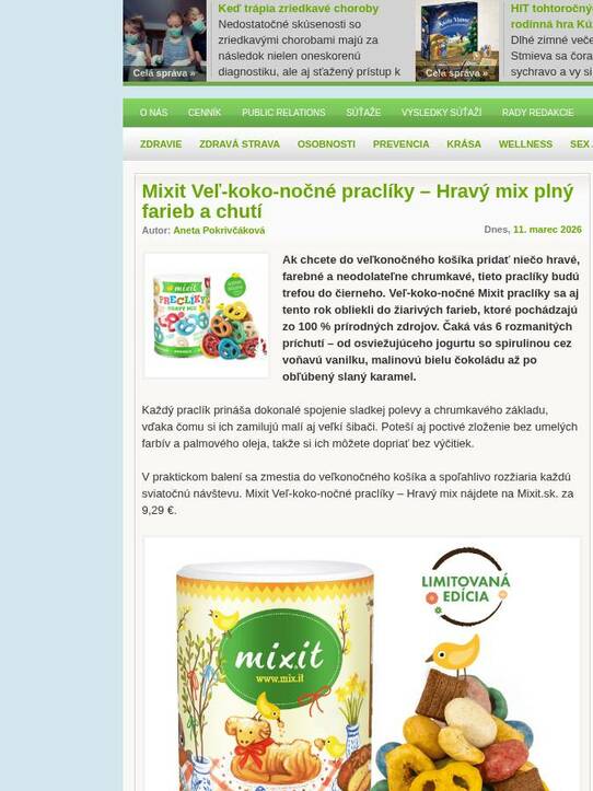 Mixit Veľ-koko-nočné praclíky – Hravý mix plný farieb a chutí