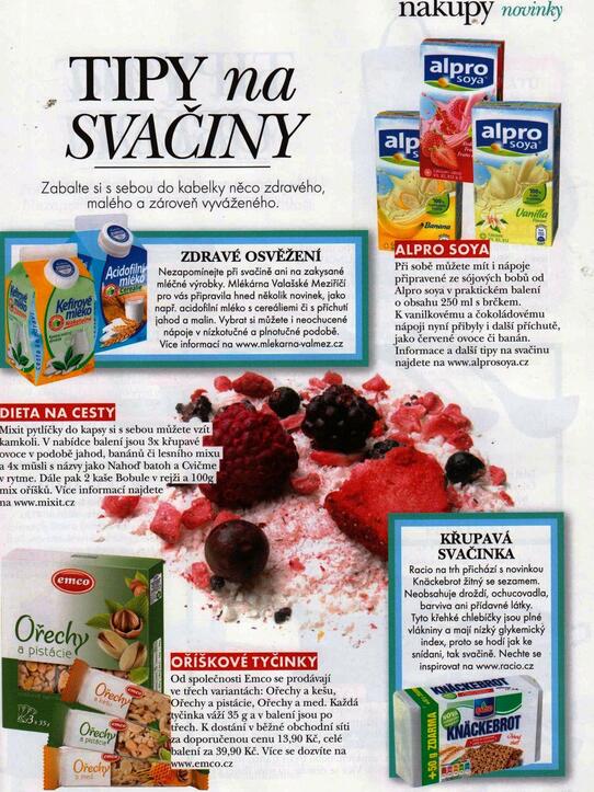 Dieta: TIPY na SVAČINY