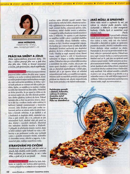Dieta: PRÁCE NA SMĚNY A JÍDLO