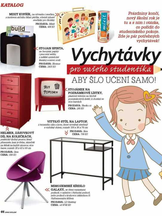 Grand bydlení: Vychytávky ro vašeho studentíka