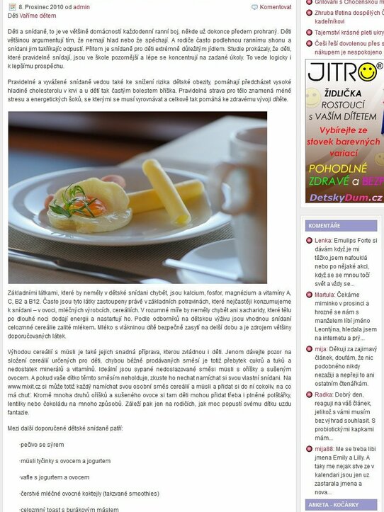 Promiminka.cz 8.12.2010