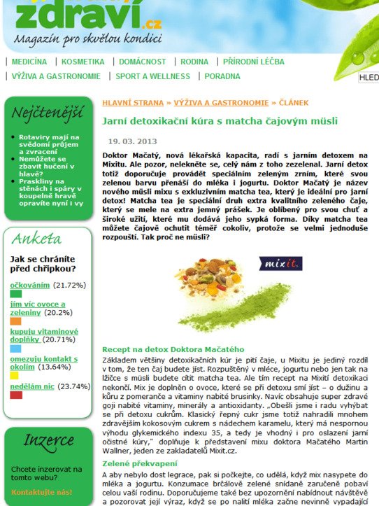 TrendyZdraví.cz 19. 3. 2013