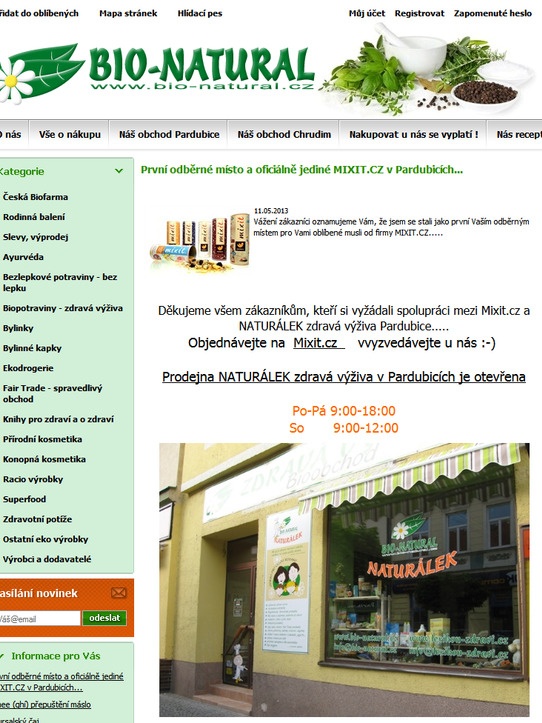 Bio-natural.cz 11. 5. 2013