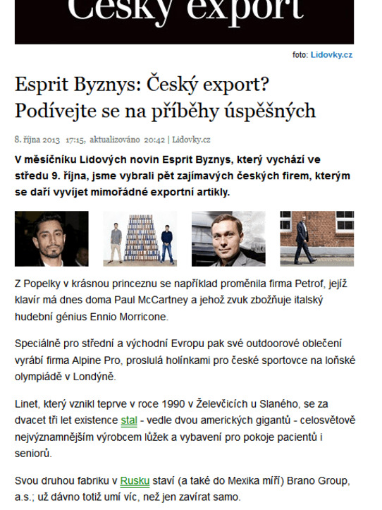 Lidovky 8. 10. 2013