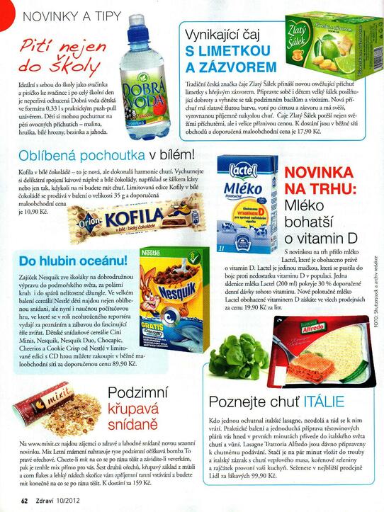 Zdraví: NOVINKY A TIPY