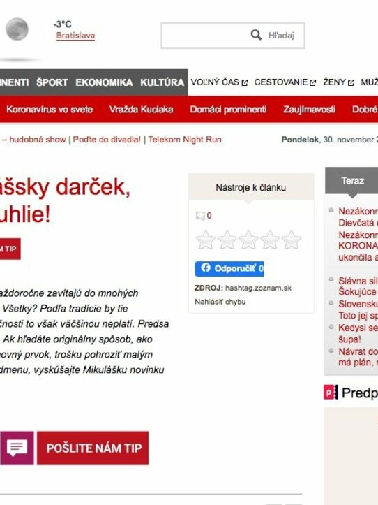 Originálny Mikulášsky darček, to je čertovsky dobré uhlie