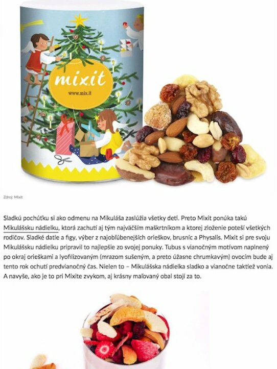 S Mikulášom od Mixit sa kíl navyše netreba báť