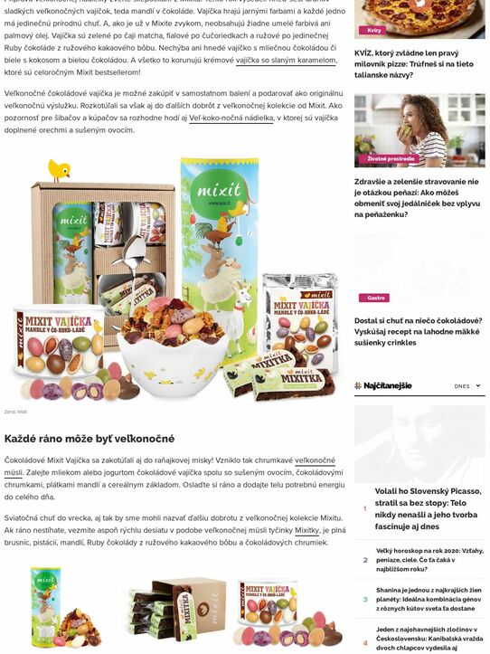 Veľká noc plná chutí a farieb: Tip na originálnu veľkonočnú výslužku