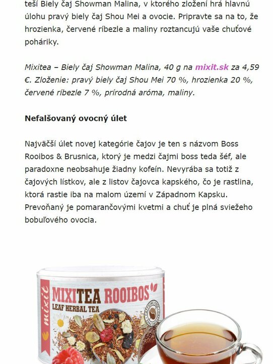 Mixitea: keď sa pri jednom stole stretne Showman, Doktor a Jabĺčko