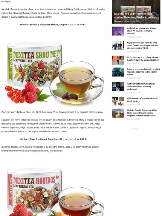 Mixitea: keď sa pri jednom stole stretne Showman, Doktor a Jabĺčko (mmagazin.sk)
