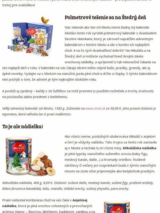 MIXIT ČERTOVSKÁ NÁDIELKA NA DECEMBER