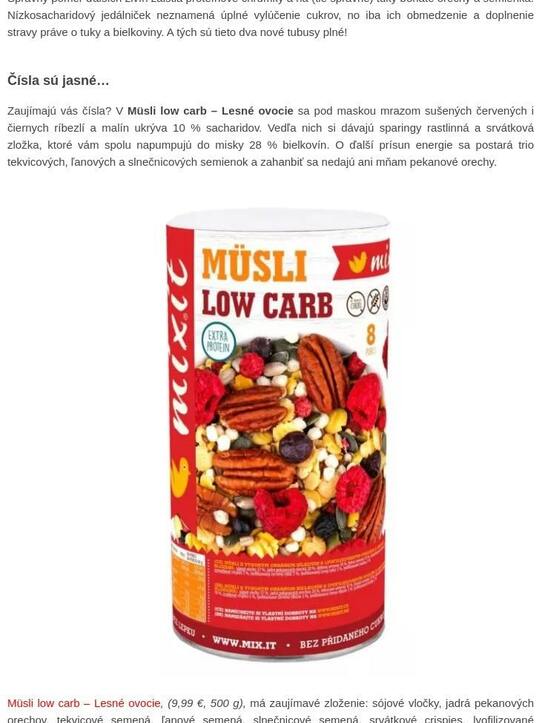 Low carb, ktorý si zamüslujete! Nové Mixit tubusy sú nabité zdravím. Potešia každého športovca aj dietára