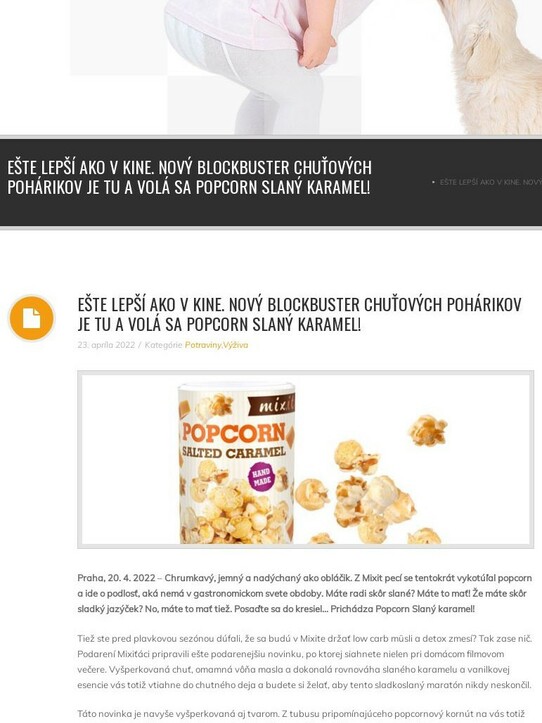 Ešte lepší ako v kine. Nový blockbuster chuťových pohárikov je tu a volá sa Popcorn Slaný karamel!