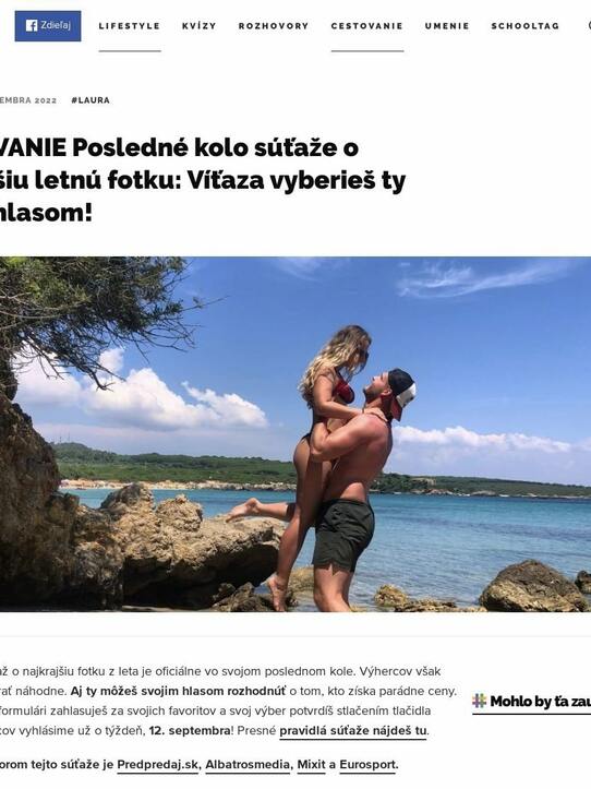 HLASOVANIE Posledné kolo súťaže o najkrajšiu letnú fotku: Víťaza vyberieš ty svojim hlasom!