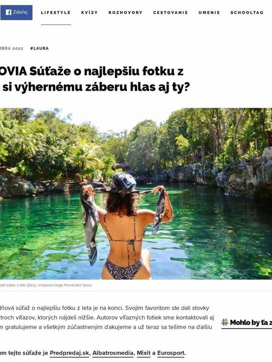 VÝHERCOVIA Súťaže o najlepšiu fotku z leta: Dal si výhernému záberu hlas aj ty?