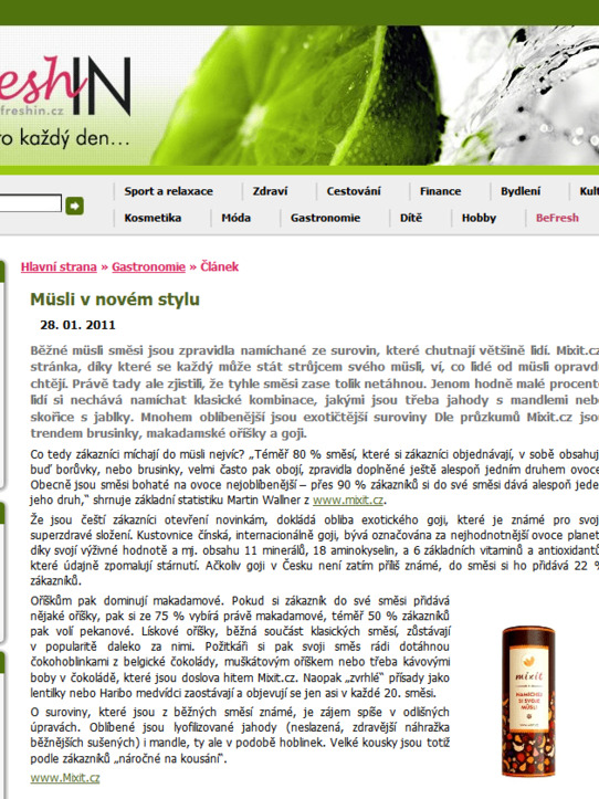 FreshIn.cz: 28.01.2011