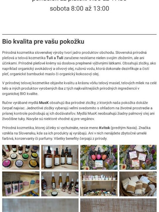 Objavte produkty, ktoré potešia vás aj prírodu