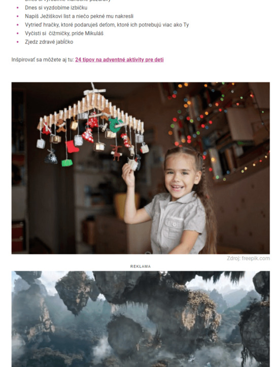 Adventný kalendár trochu inak