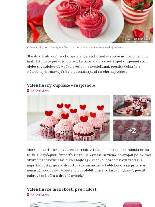 Už viete, ako potešiť vašu lásku na Valentína? Drobným darčekom či niečím sladkým na tanieri?