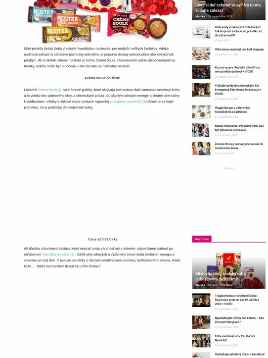 Mixit víta nový školský rok s jedinečnými desiatami!