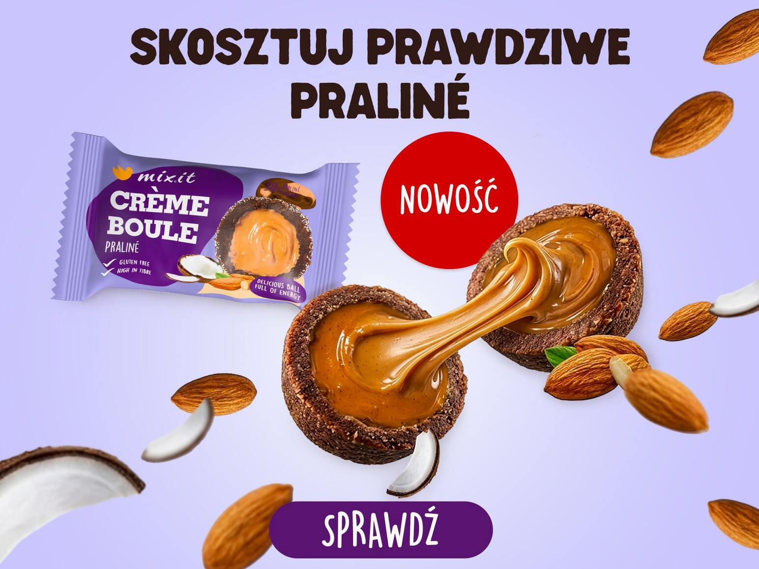 Crème boule – Praliné