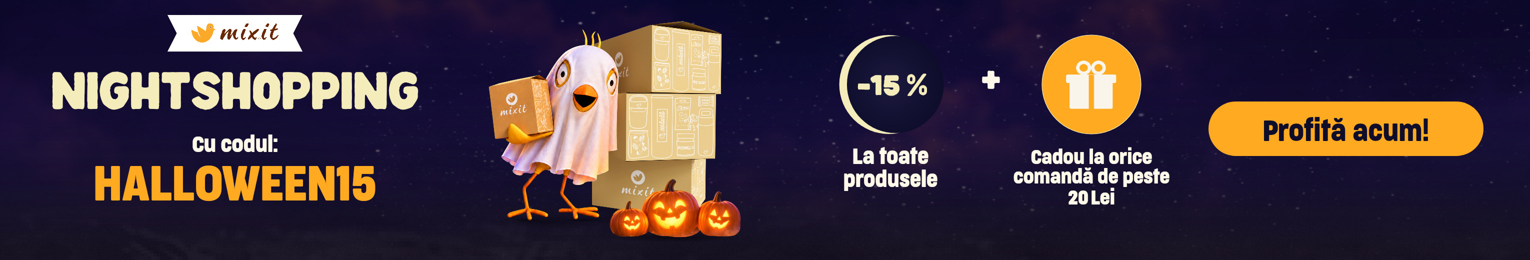 Halloween Night Shopping: -15%