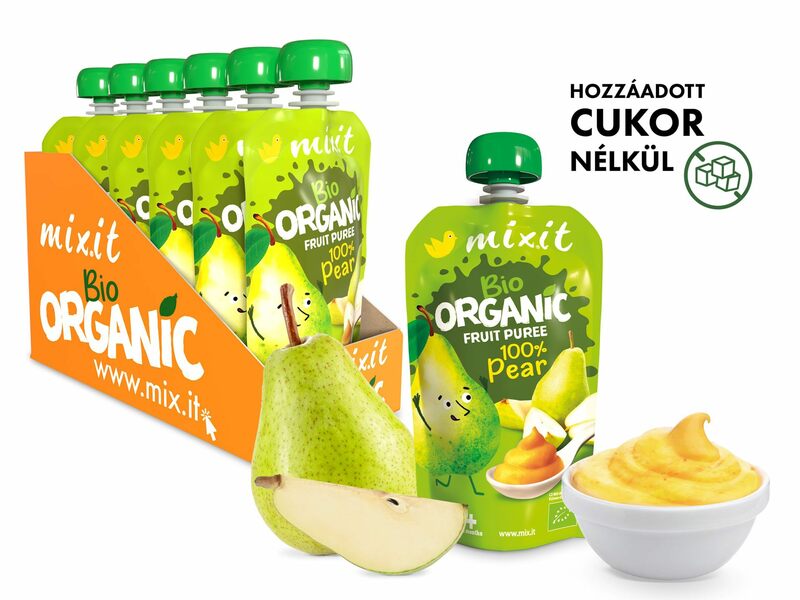 Mixit Bio Gyümölcspüré - 100% Körte (6Db.)