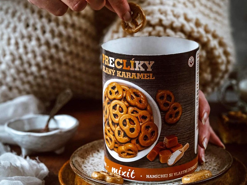 praclíky čokoláda slaný karamel snack soľ maškrta