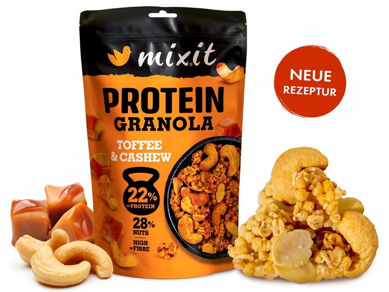 Protein-Granola aus dem Ofen – Toffee & Cashew