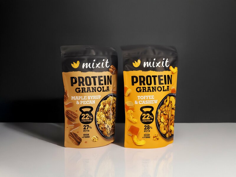 Proteinová granola z pece – Javorový sirup & pekany	