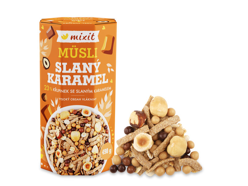 Pečený Mixit - Slaný karamel & lískové oříšky