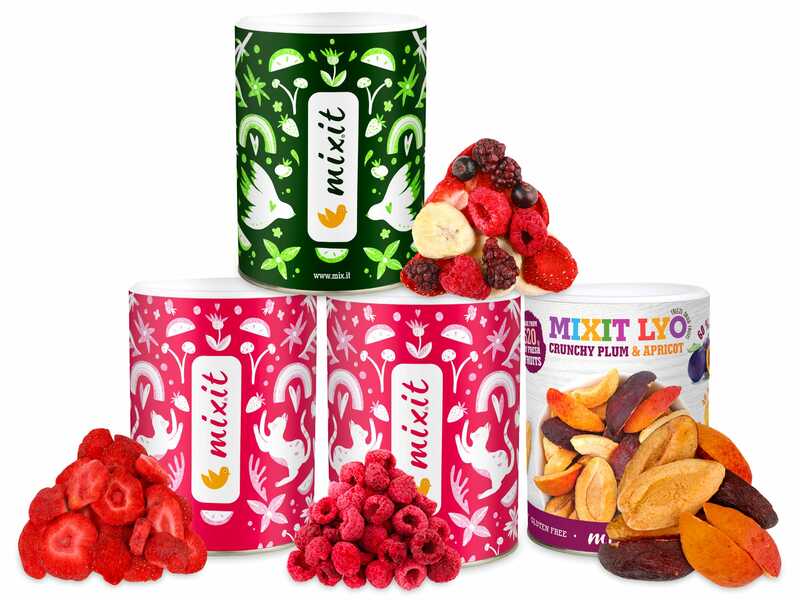 Quatre fruits croustillants