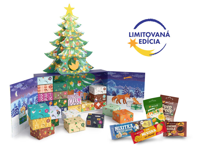 Veľký adventný kalendár Mixit 2026 Čarovný stromček