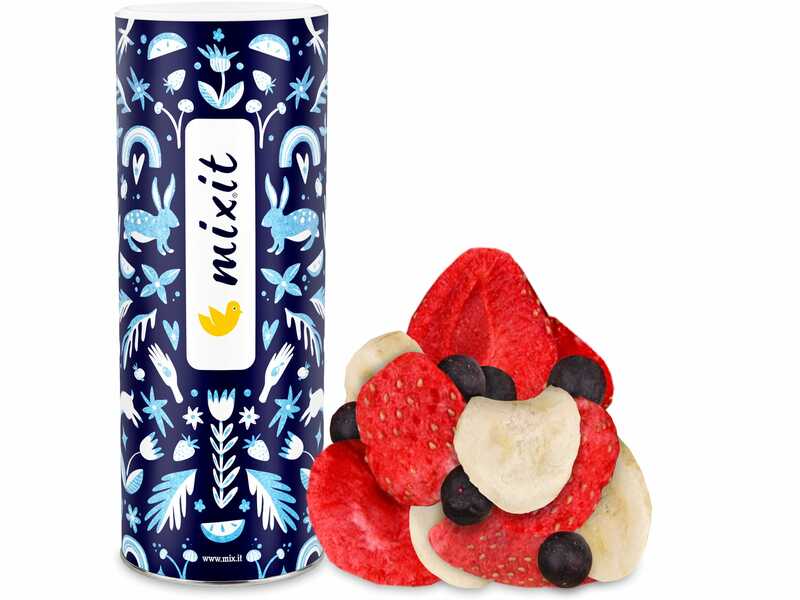 Grands fruits croustillants – Banane, fraise, myrtille