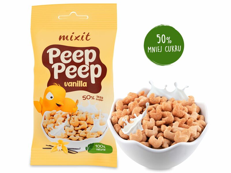 Płatki śniadaniowe Peep Peep - Waniliowe do kieszeni