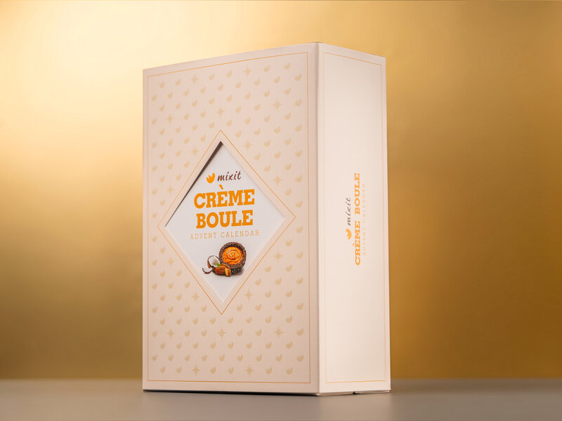 Adventní kalendář plný Crème boulí 2026 