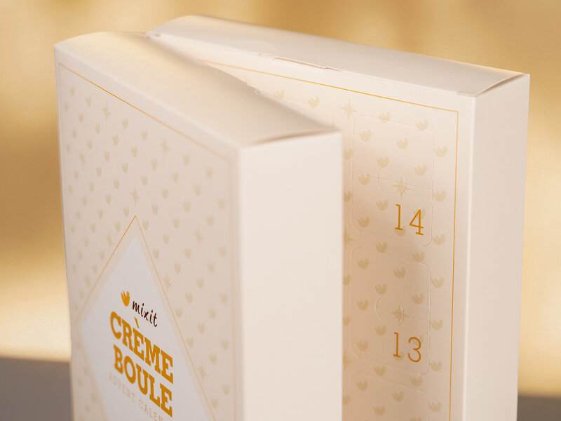 Adventní kalendář plný Crème boulí 2026 