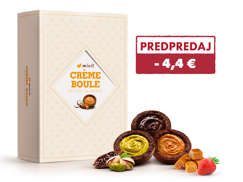 Adventný kalendár plný Creme boulí
